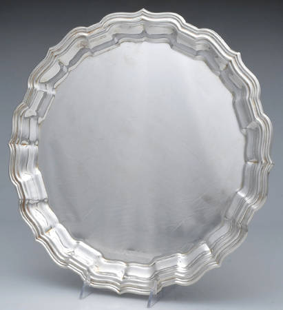 Silverplate Hollowware 14" Round Tray