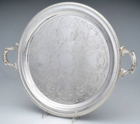 Silverplate Hollowware 12" Round Tray