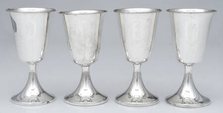 Silverplate Hollowware Water Goblet - Set of 4
