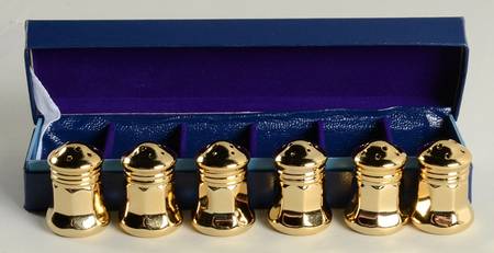 Silverplate Hollowware Individual Salt & Pepper (3 Sets)