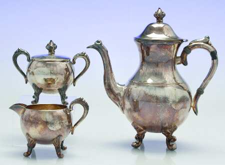 Silverplate Hollowware (3 Pc) Coffee Set (PCP,PCR,PSU)