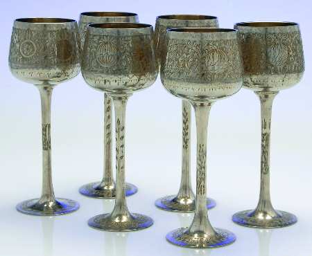 India Silverplate Hollowware-Etched by Unknown Manufacturer