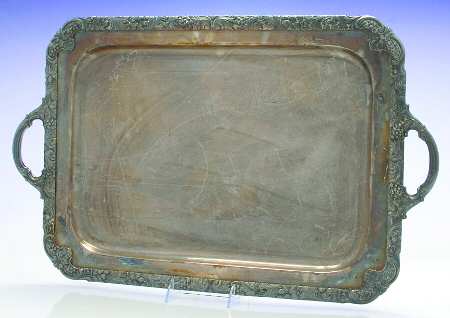 Silverplate Hollowware Silverplate Waiter Tray