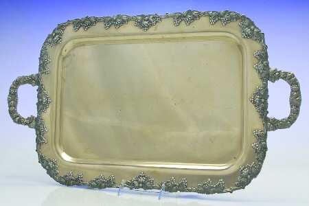 Silverplate Hollowware 21" Waiter Tray