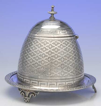 Silverplate Hollowware Beehive Honey Pot