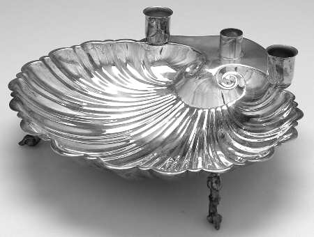 Silverplate Hollowware Silverplate Shrimp Cocktail Shell Bowl