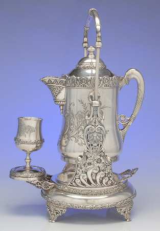 Silverplate Hollowware 3-Piece Ice Water Set (Pitcher, Stand & Goblt)