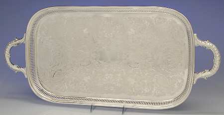 Silverplate Hollowware Medium Plated Galley Tray