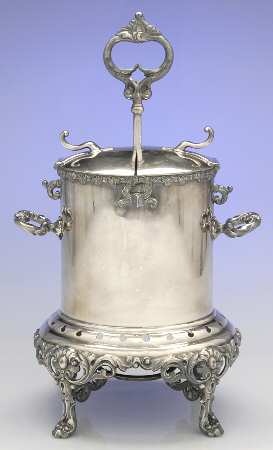 Silverplate Hollowware Egg Warmer with Hinged Lid-Holds 8 Eggs