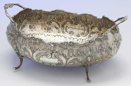 Silverplate Hollowware Oval Footed Centerpiece