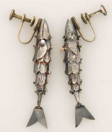 Silverplate Hollowware Earring