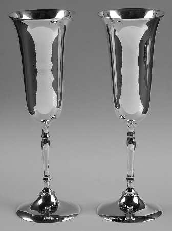 Silverplate Hollowware Champagne Flute - Set of 2