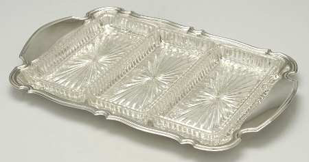 Silverplate Hollowware 3 Part Relish