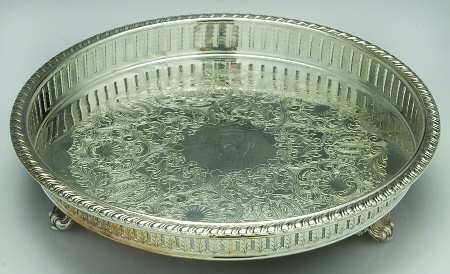 Silverplate Hollowware Silverplate Gallery Tray