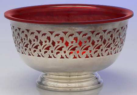 Silverplate Hollowware 7" Paul Revere Bowl & Plastic Liner