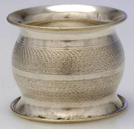 Silverplate Hollowware Napkin Ring