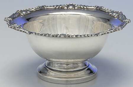 Silverplate Hollowware Round Compote (Height X Width)