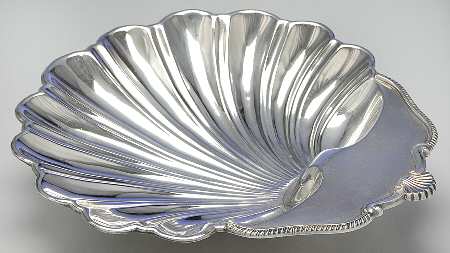 Silverplate Hollowware Medium Plated Shell Bon Bon Bowl