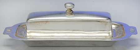 Silverplate Hollowware 1/4 Pound Covered Butter & Liner