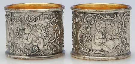 Silverplate Hollowware Napkin Ring - Set of 2