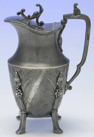 Silverplate Hollowware Creamer & Hinged Lid