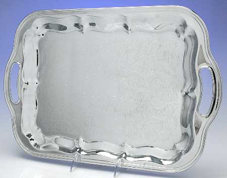 Silverplate Hollowware 18" Waiter Tray