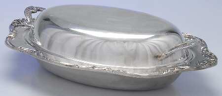 Silverplate Hollowware 12" Oval Double Vegetable