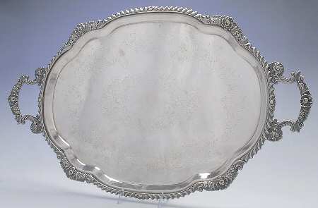 Silverplate Hollowware 22" Large Waiter Tray