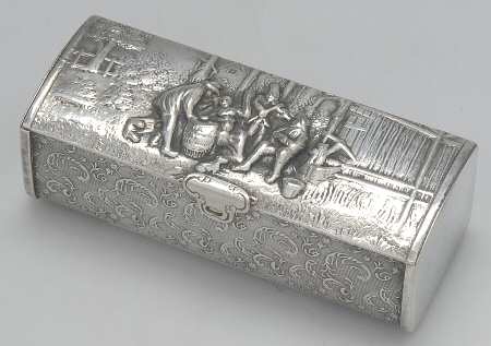 Silverplate Hollowware 3" Trinket Box with Hinged Lid