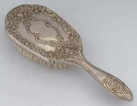 Silverplate Hollowware Hair Brush