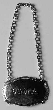 Silverplate Hollowware Decanter Label