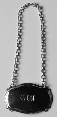 Silverplate Hollowware Decanter Label