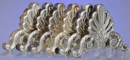 Silverplate Hollowware Individual Napkin Holder - Set of 6