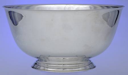 Silverplate Hollowware 12" Paul Revere Punch Bowl
