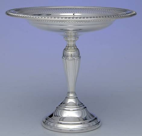 Silverplate Hollowware Round Compote (Height X Width)