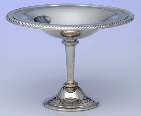 Silverplate Hollowware Round Compote (Height X Width)