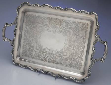 Silverplate Hollowware 18" Waiter Tray