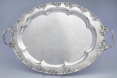 Silverplate Hollowware 20" Waiter Tray