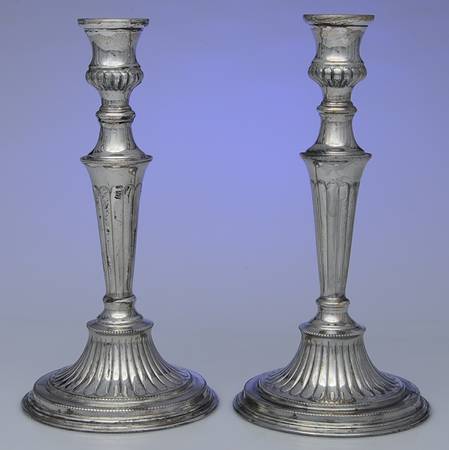 Silverplate Hollowware Pair of 10" Candlesticks