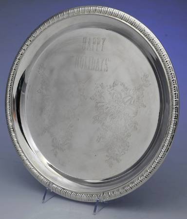 Silverplate Hollowware 12" Round Tray