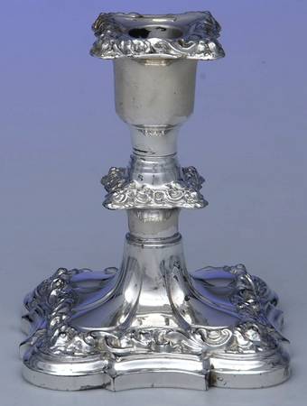 Silverplate Hollowware 5" Console Candleholder