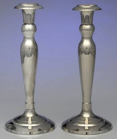 Silverplate Hollowware Pair of 11" Candlesticks