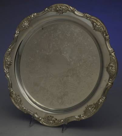 Silverplate Hollowware 13" Round Tray