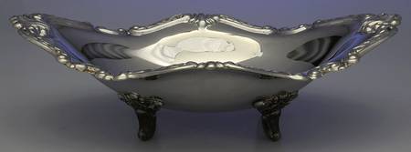 Silverplate Hollowware Oval Footed Centerpiece