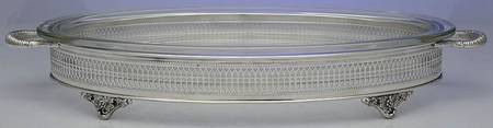 Silverplate Hollowware Buffet Server & Glass Liner