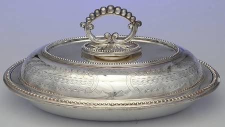 Silverplate Hollowware Oval Covered Vegetable
