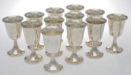 Silverplate Hollowware Water Goblet - Set of 12