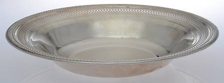 Silverplate Hollowware 12" Fruit Serving Bowl