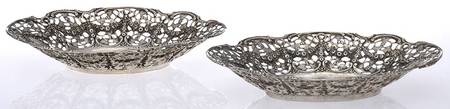 Silverplate Hollowware 6" Bon Bon Bowl (Set of 2)