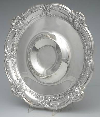 Silverplate Hollowware Tray for Chip & Dip Set